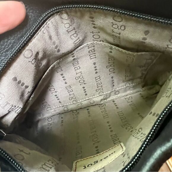 Margot Black Pebbled Leather Crossbody Bag - Picture 15 of 16